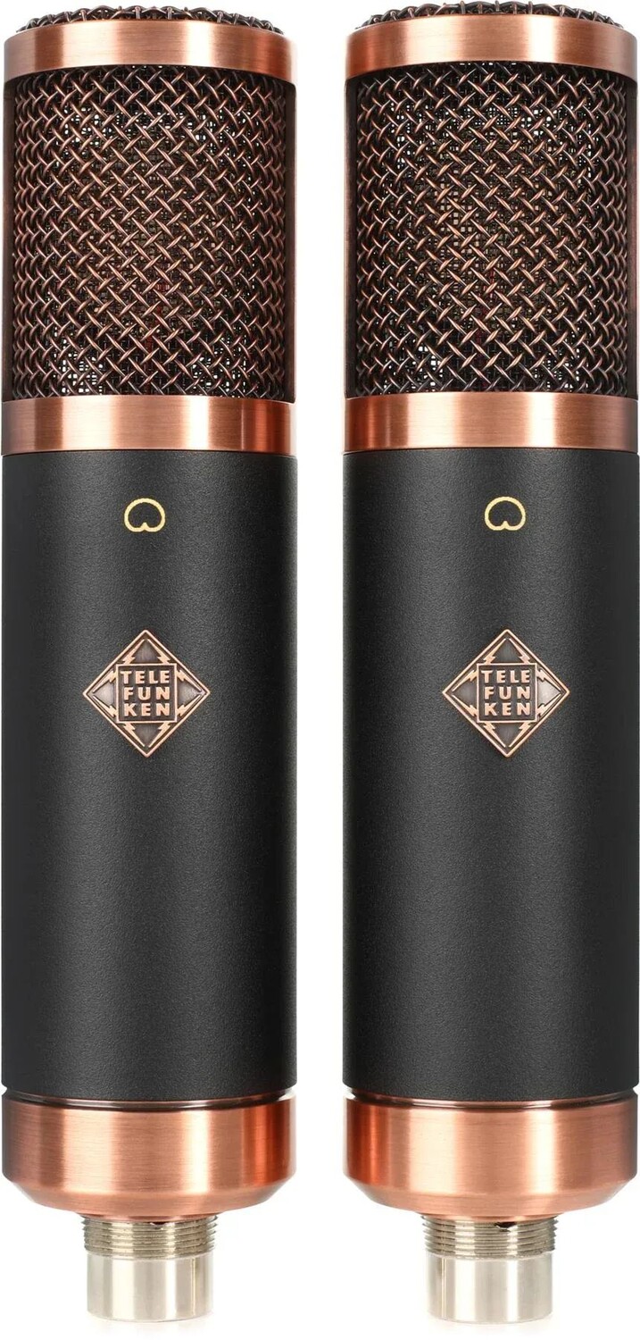 

Ламповый конденсаторный микрофон Telefunken TF29 Copperhead с большой диафрагмой — стереонабор