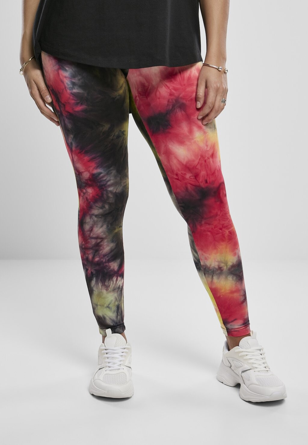 

Леггинсы Tie Dye High Waist Urban Classics, Брюки черный