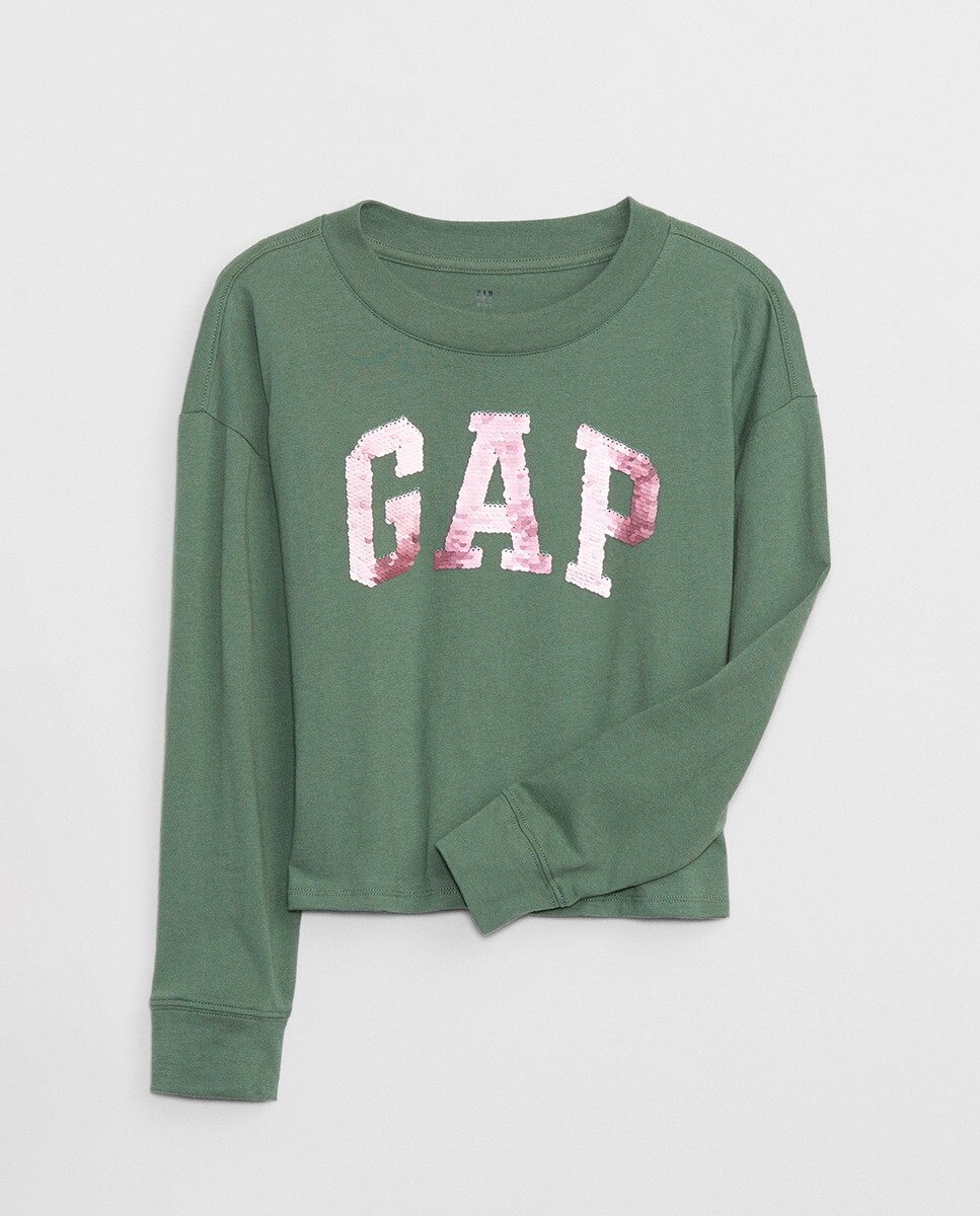 

Футболка с длинными рукавами и логотипом Gap, синий