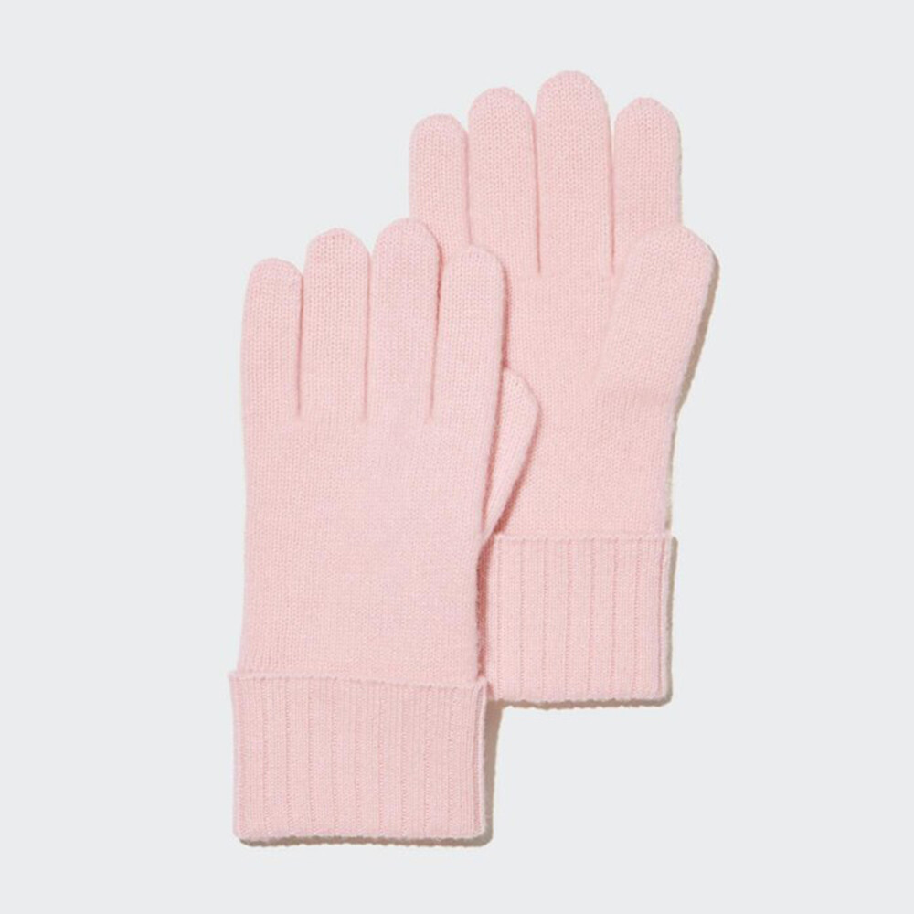 

Женские перчатки Uniqlo кашемировые, розовый