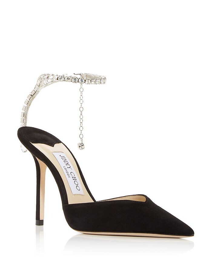 

Женские туфли-лодочки с острым носком Saeda 100 с украшением Jimmy Choo
