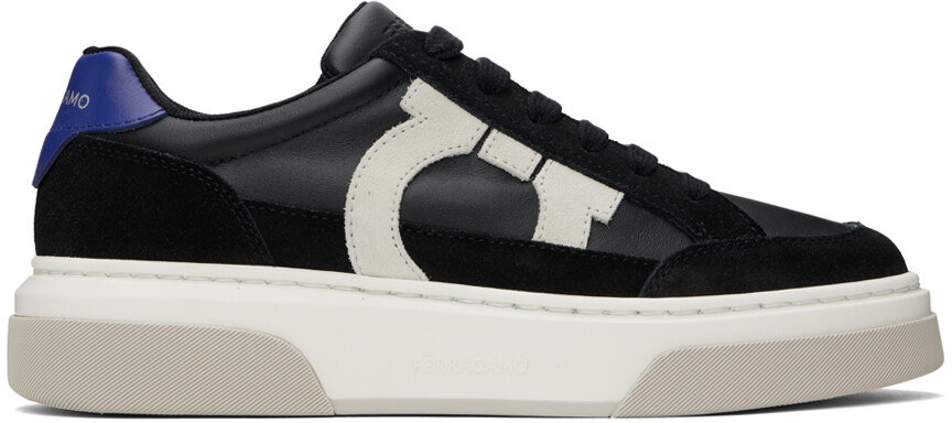 

Черные низкие кроссовки Gancini Outline Ferragamo