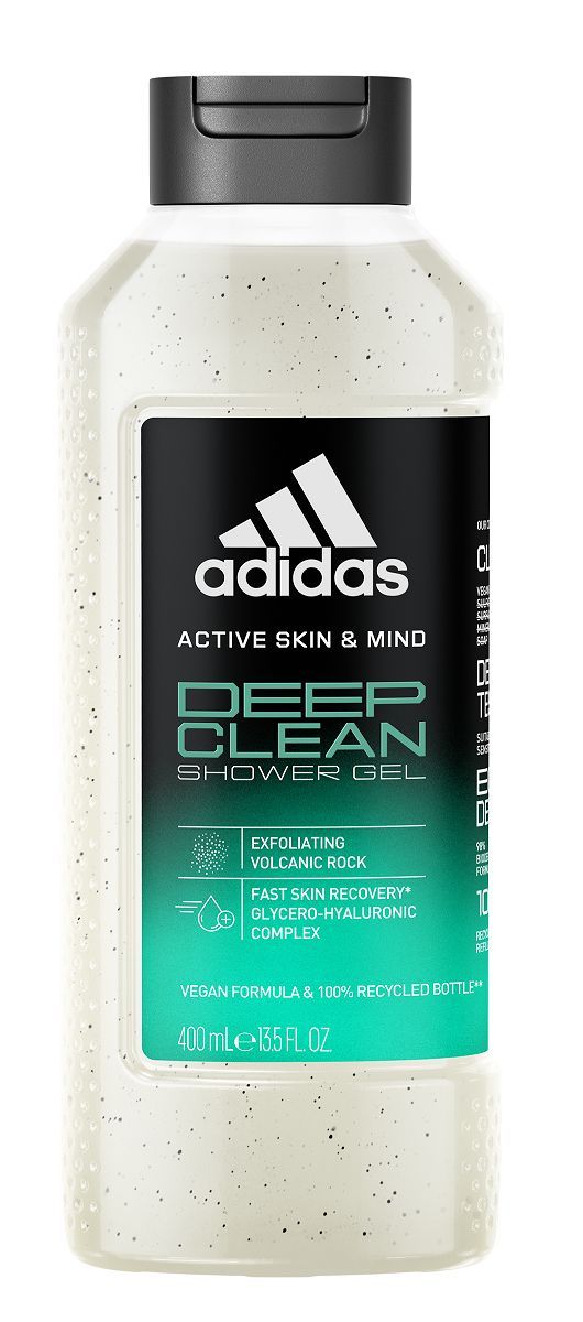 цена Adidas Skin & Mind Power Clean гель для душа, 400 ml