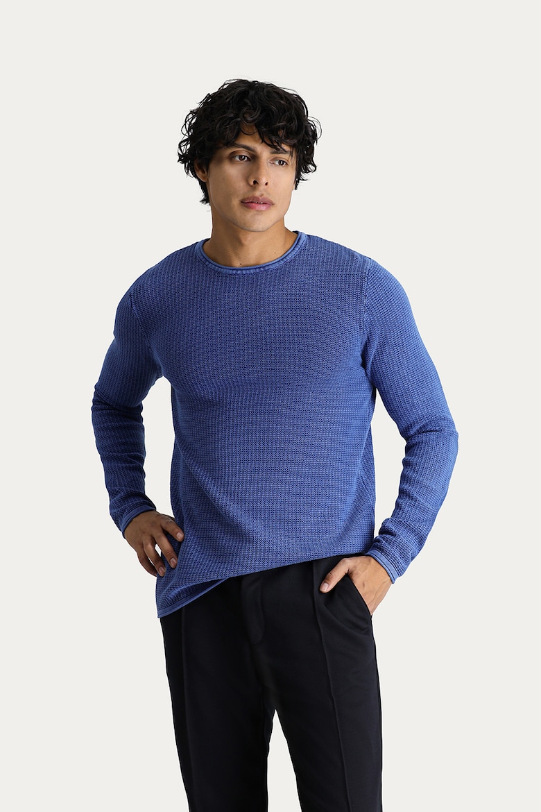 Тонкий свитер с овальным вырезом Kigili, синий