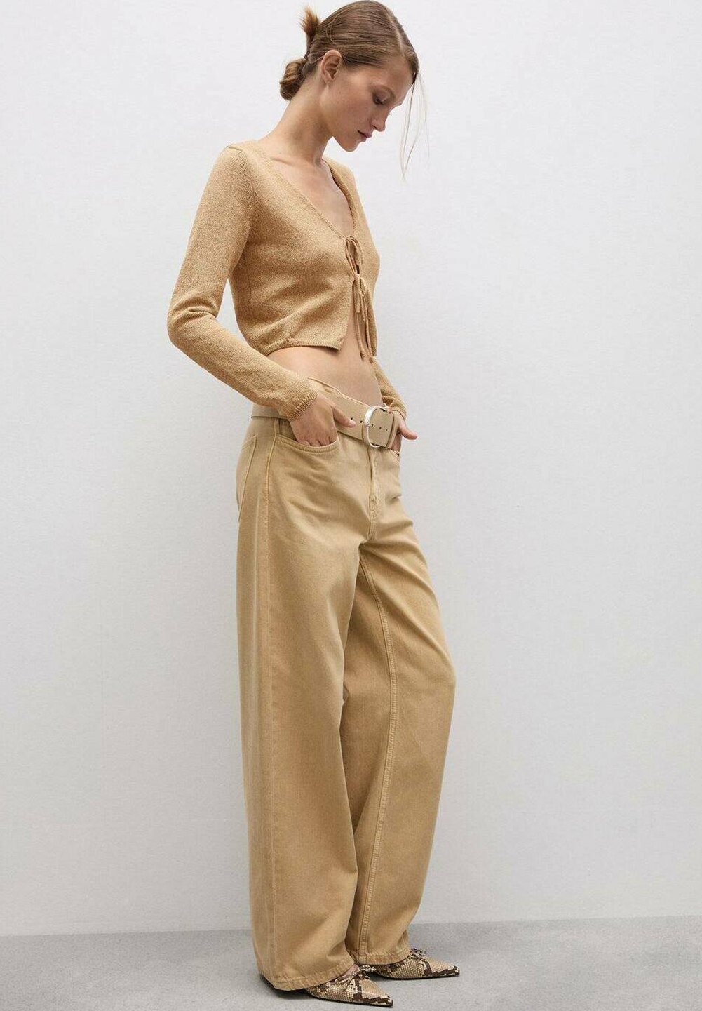 

Кардиган JADORE Mango, золотой