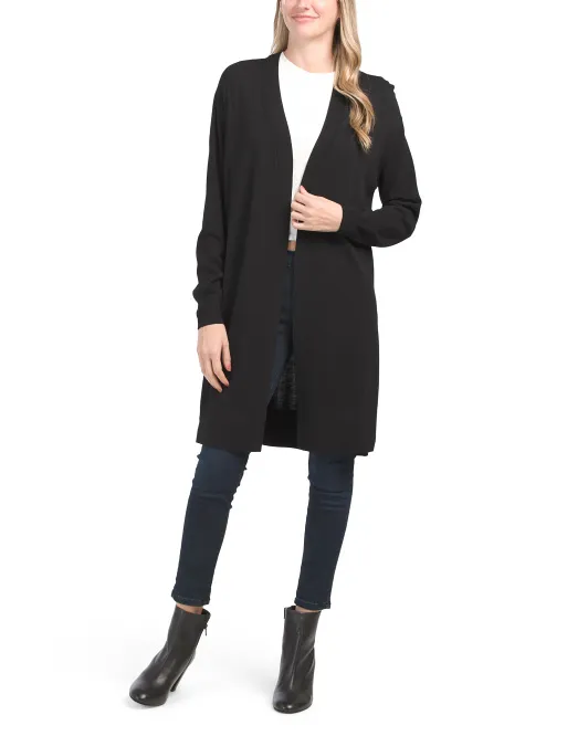 

Кардиган с заниженными плечами и открытым передом Lafayette 148 New York, черный