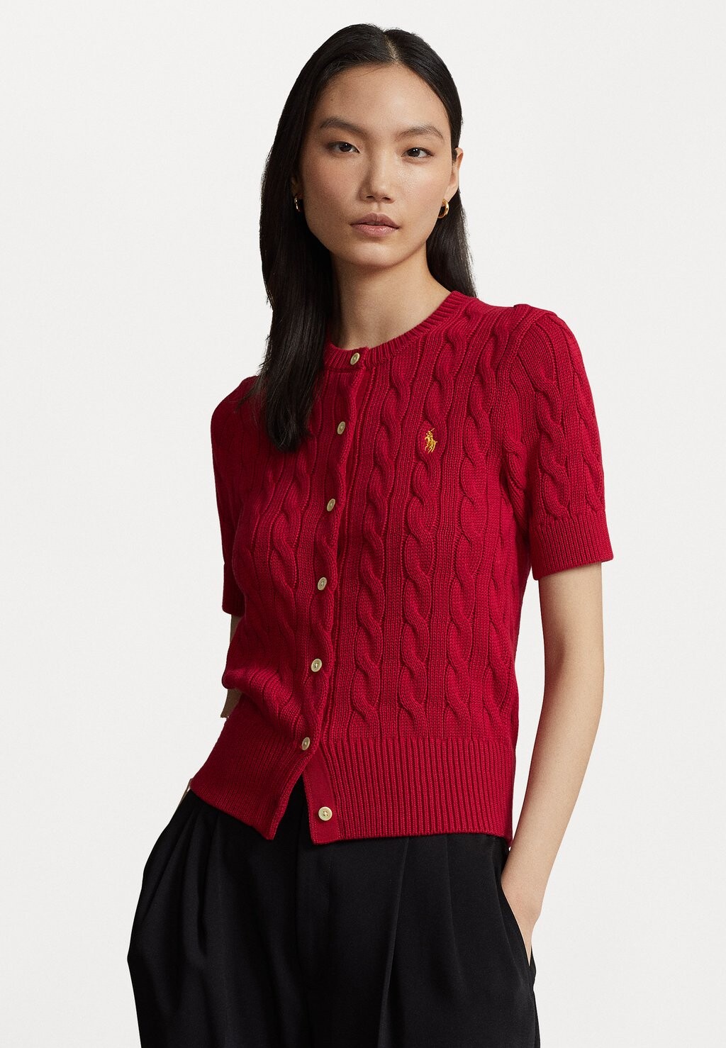 

Кардиган КАРДИГАН С ДЛИННЫМ РУКАВОМ Polo Ralph Lauren, красный