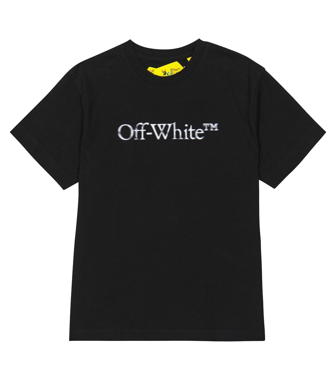 

Футболка из хлопкового джерси с логотипом Off-White, черный