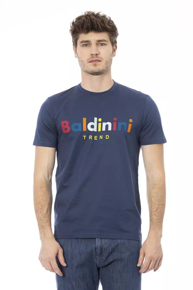 

Хлопковая мужская футболка Baldinini Trend, синий