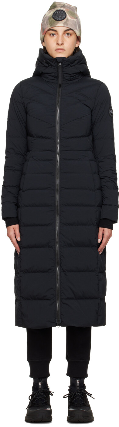 

Черный Длинный пуховик Black Label Clair Черный Canada Goose