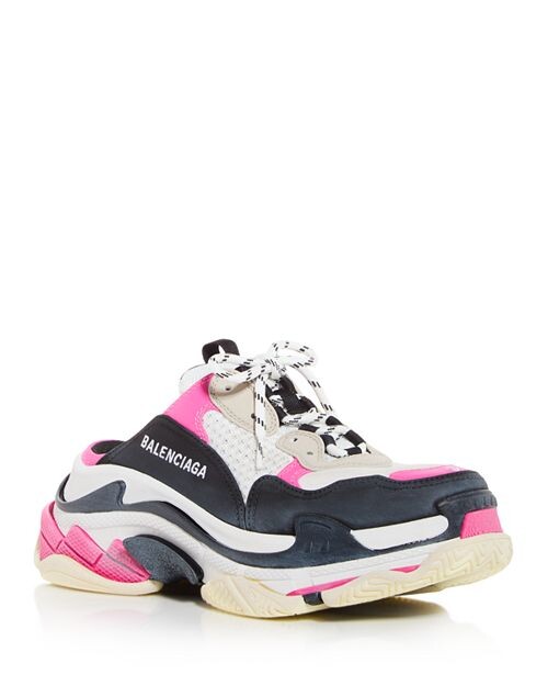 

Женские кроссовки-мюли Triple S Balenciaga, цвет Multi