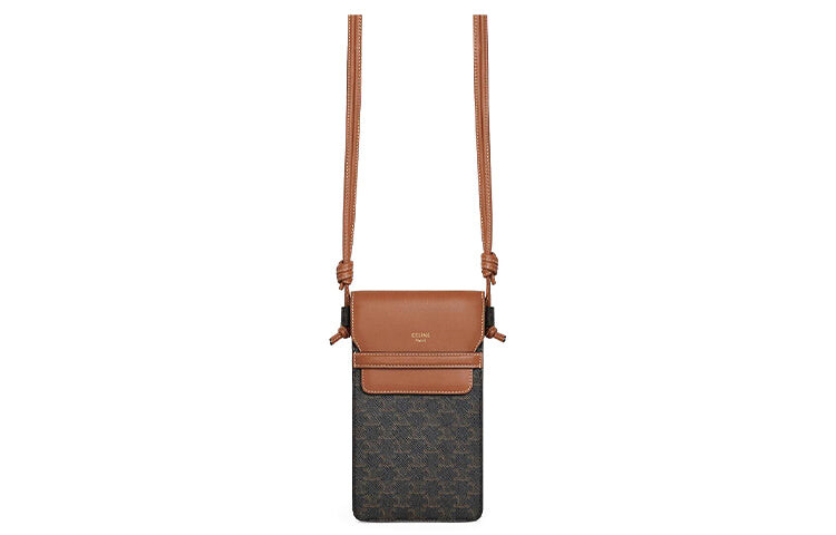 

Сумка CELINE Wmns Sheep Leather Triomphe на одно плечо, коричневый/черный