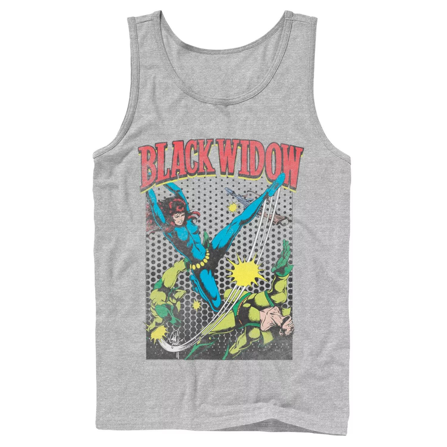 

Мужская майка Marvel Black Widow Classic в стиле ретро с рисунком комиксов