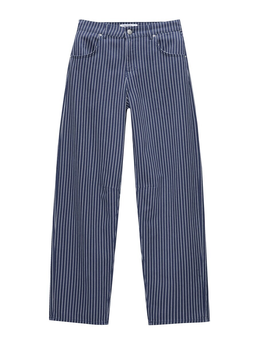 

Широкие джинсы Pull&Bear, морской синий