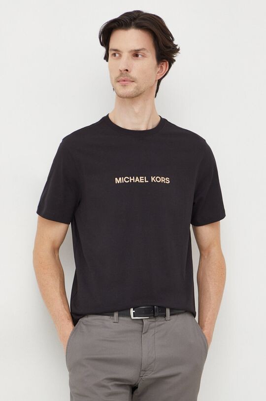 

Хлопковая футболка Michael Kors, черный