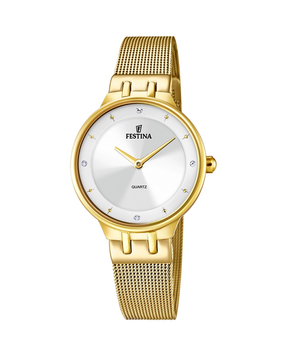

F20598/1 Женские часы Mademoiselle из золотой стали Festina, золотой