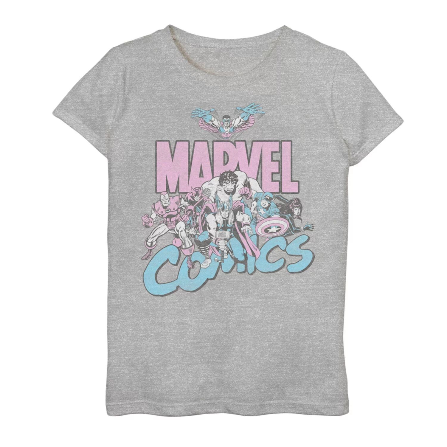 

Футболка с рисунком Marvel Pastel Group для девочек 7–16 лет Marvel