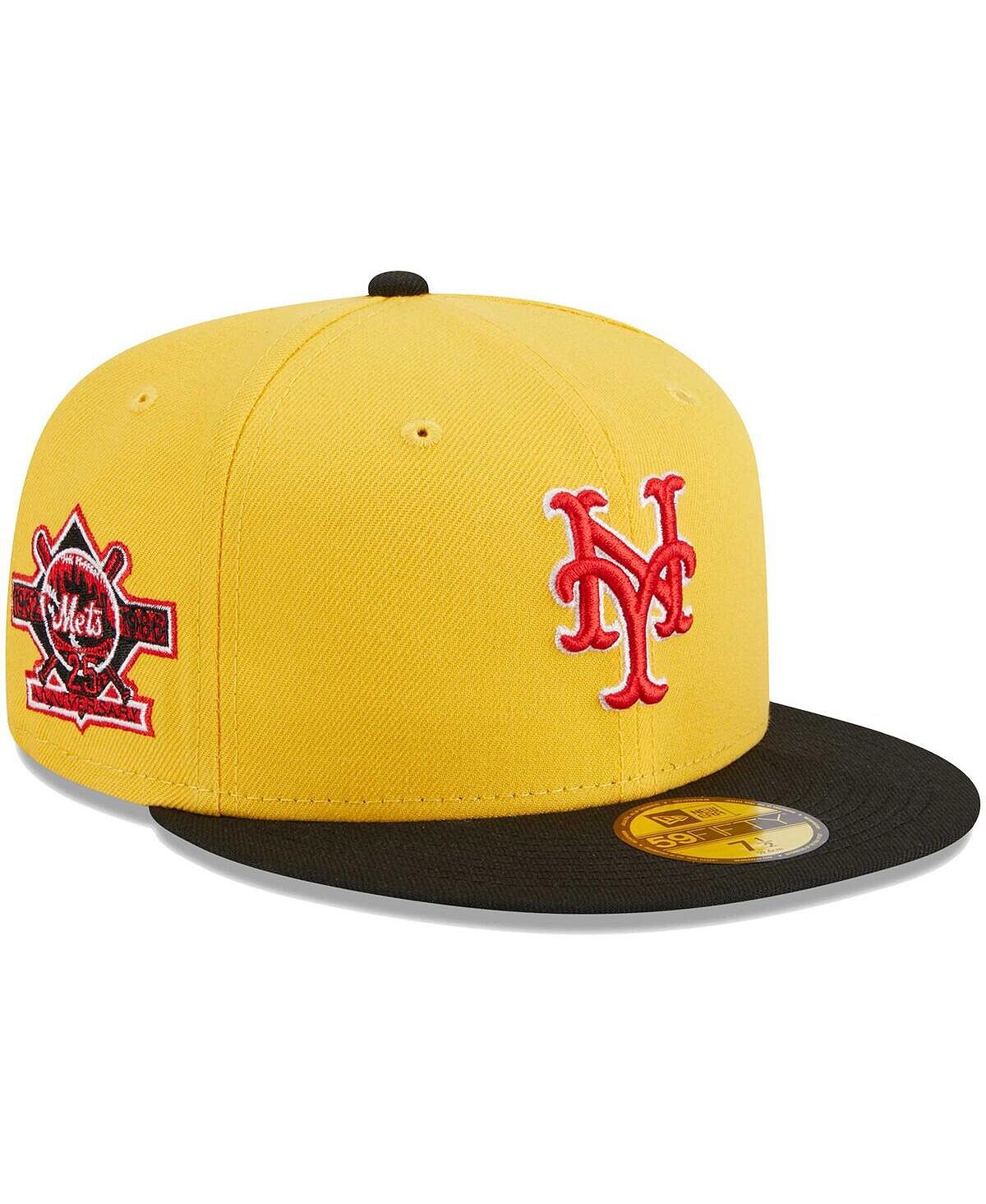 

Мужская желто-черная приталенная шляпа New York Mets Grilled 59FIFTY New Era