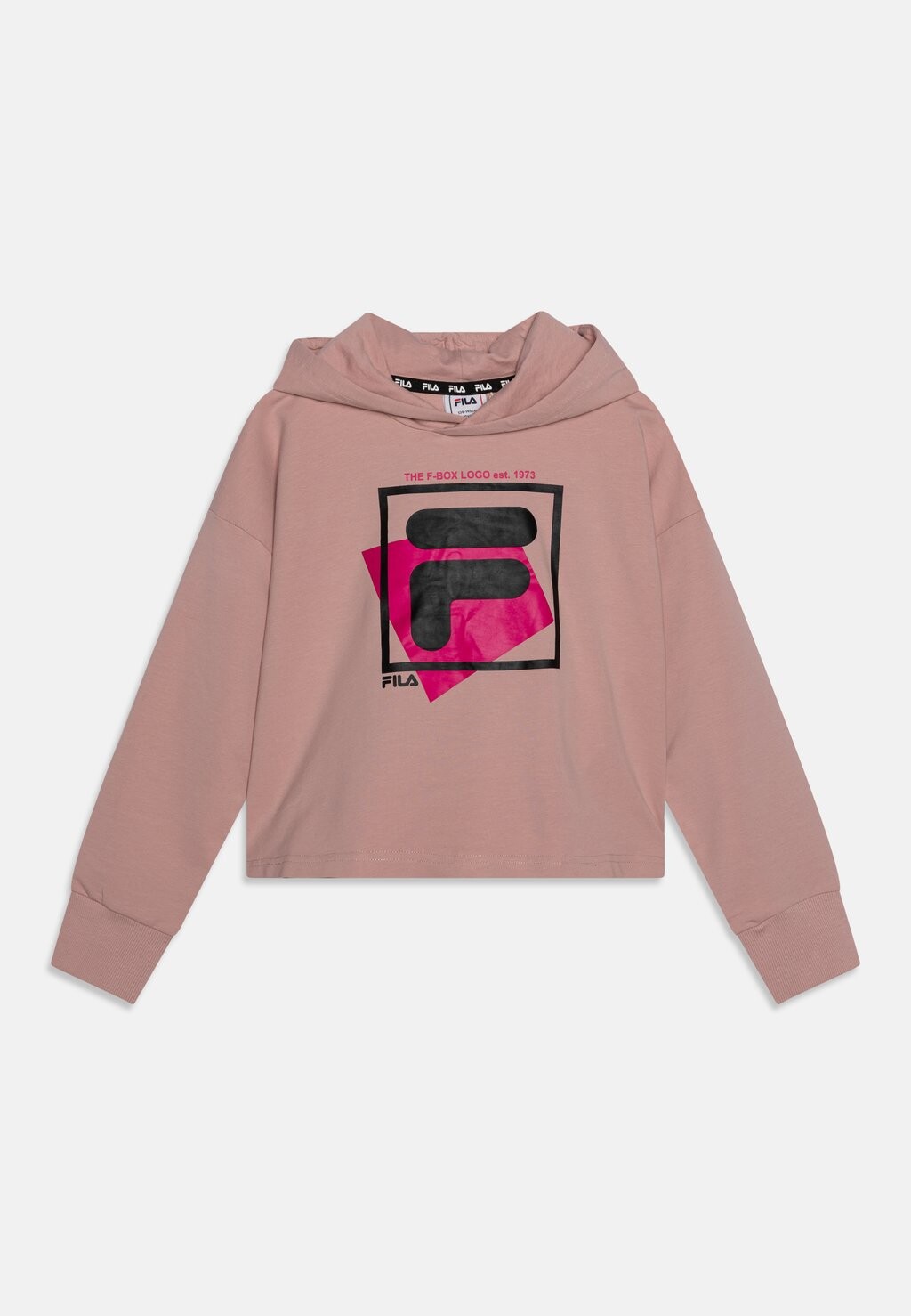 

Толстовка BIBERTAL F-BOX LOGO CROPPED HOODY Fila, цвет pale mauve