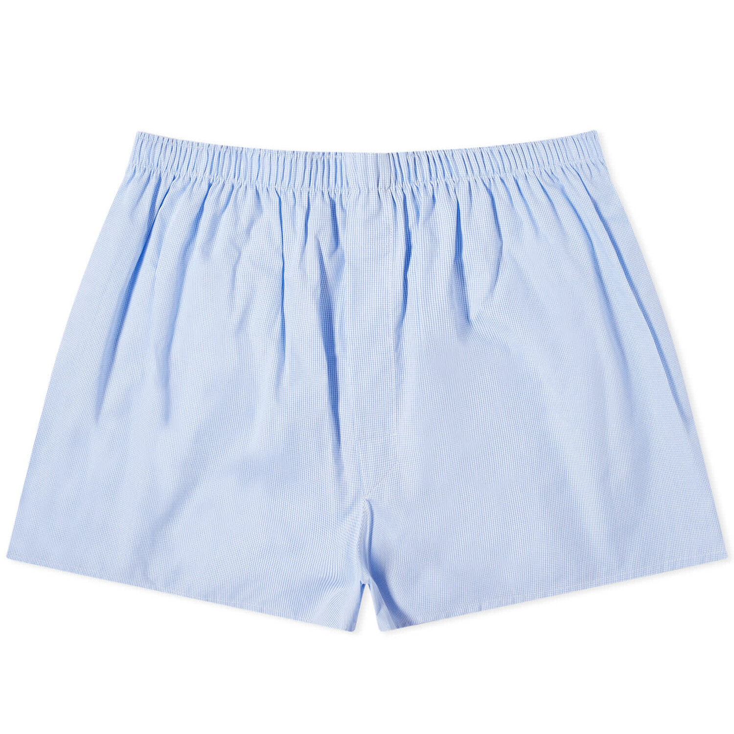 Шорты Sunspel Woven Boxer, цвет Light Blue Gingham