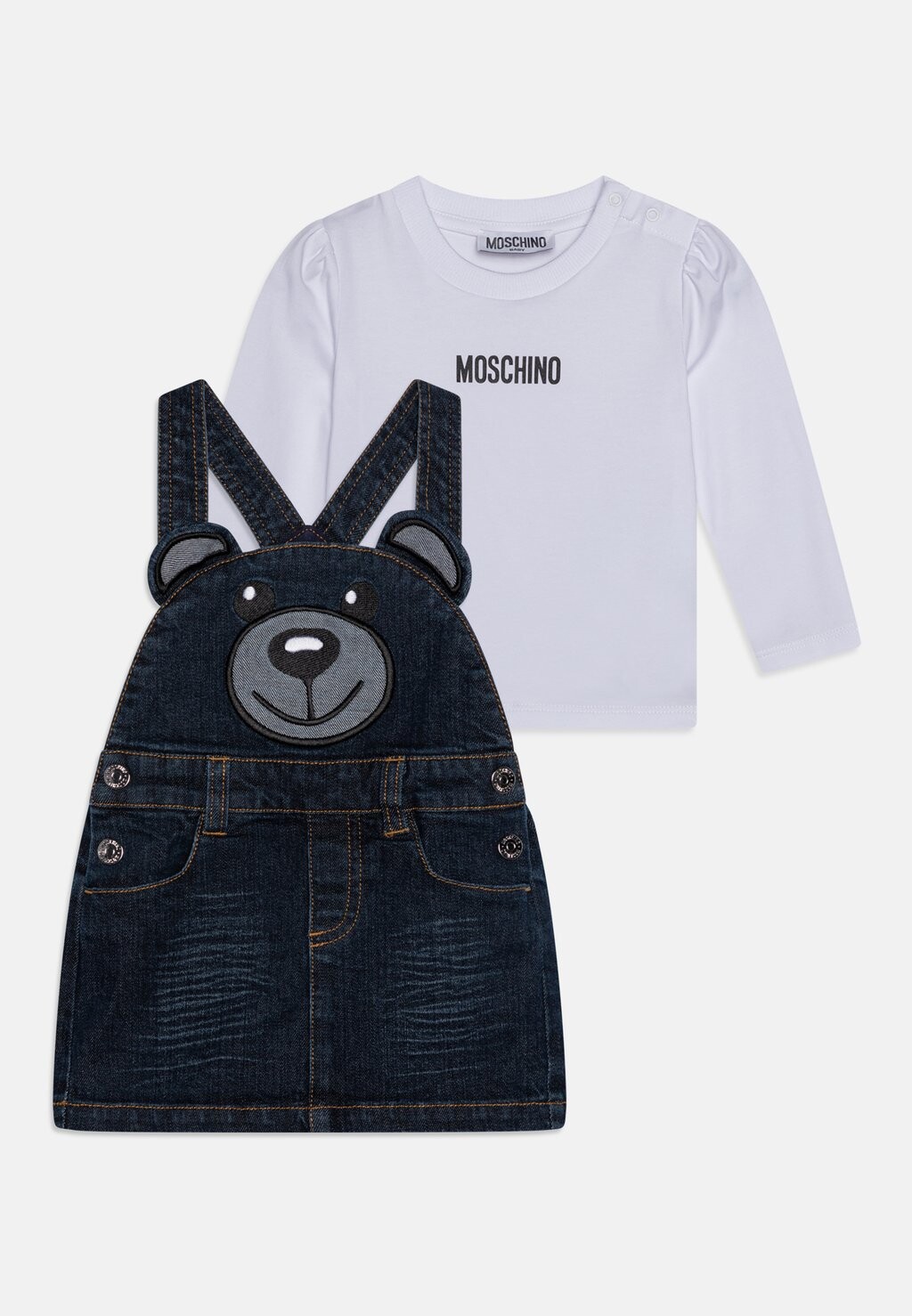 

Джинсовая юбка Baby Dress Set MOSCHINO, цвет midnight blue