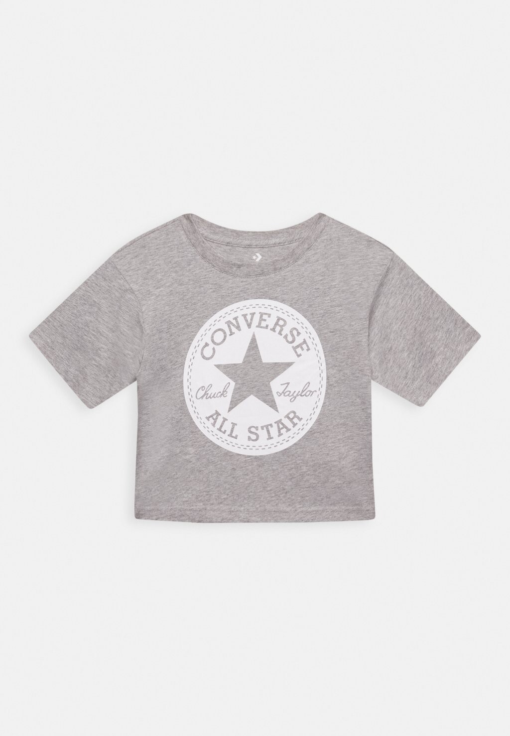 

Футболка с принтом Signature Chuck Patch Boxy Tee Converse, цвет grey heather