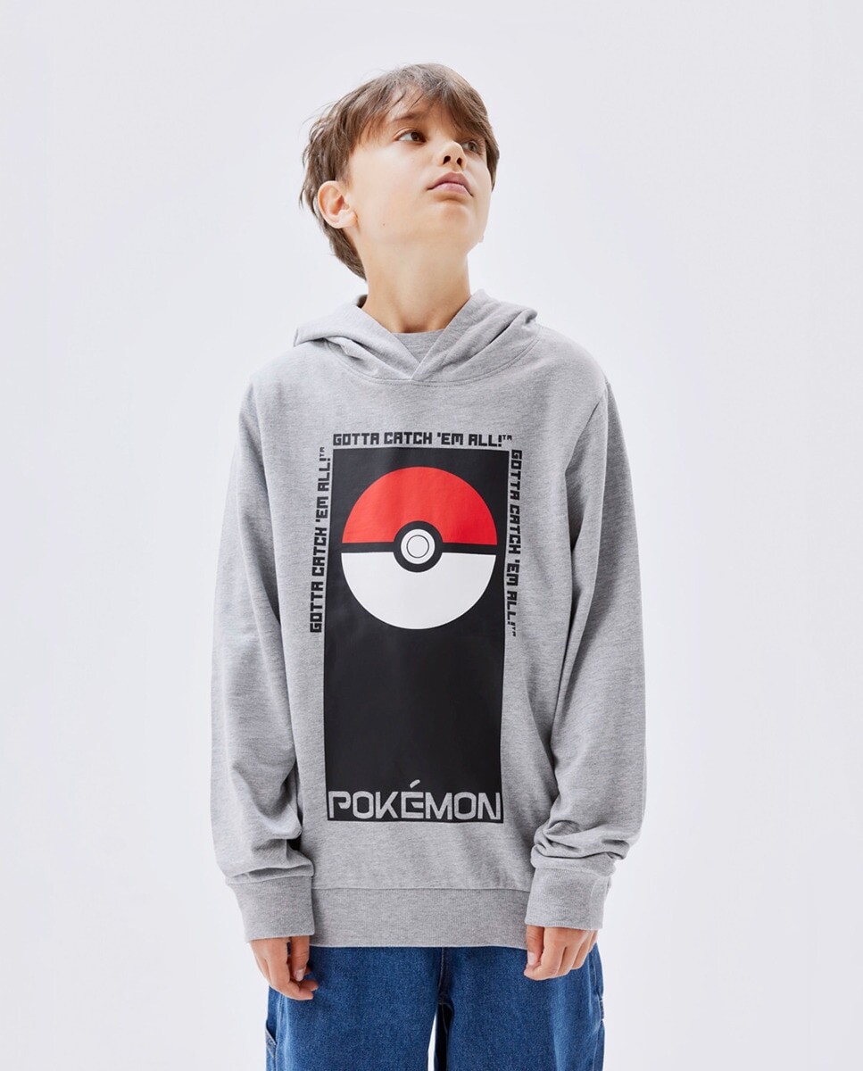 

Толстовка с капюшоном POKEMON для мальчика name it, серый