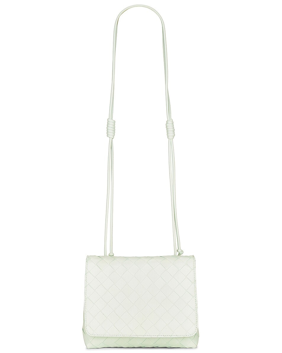 

Сумка кросс-боди Bottega Veneta Mini, цвет Glacier & Gold