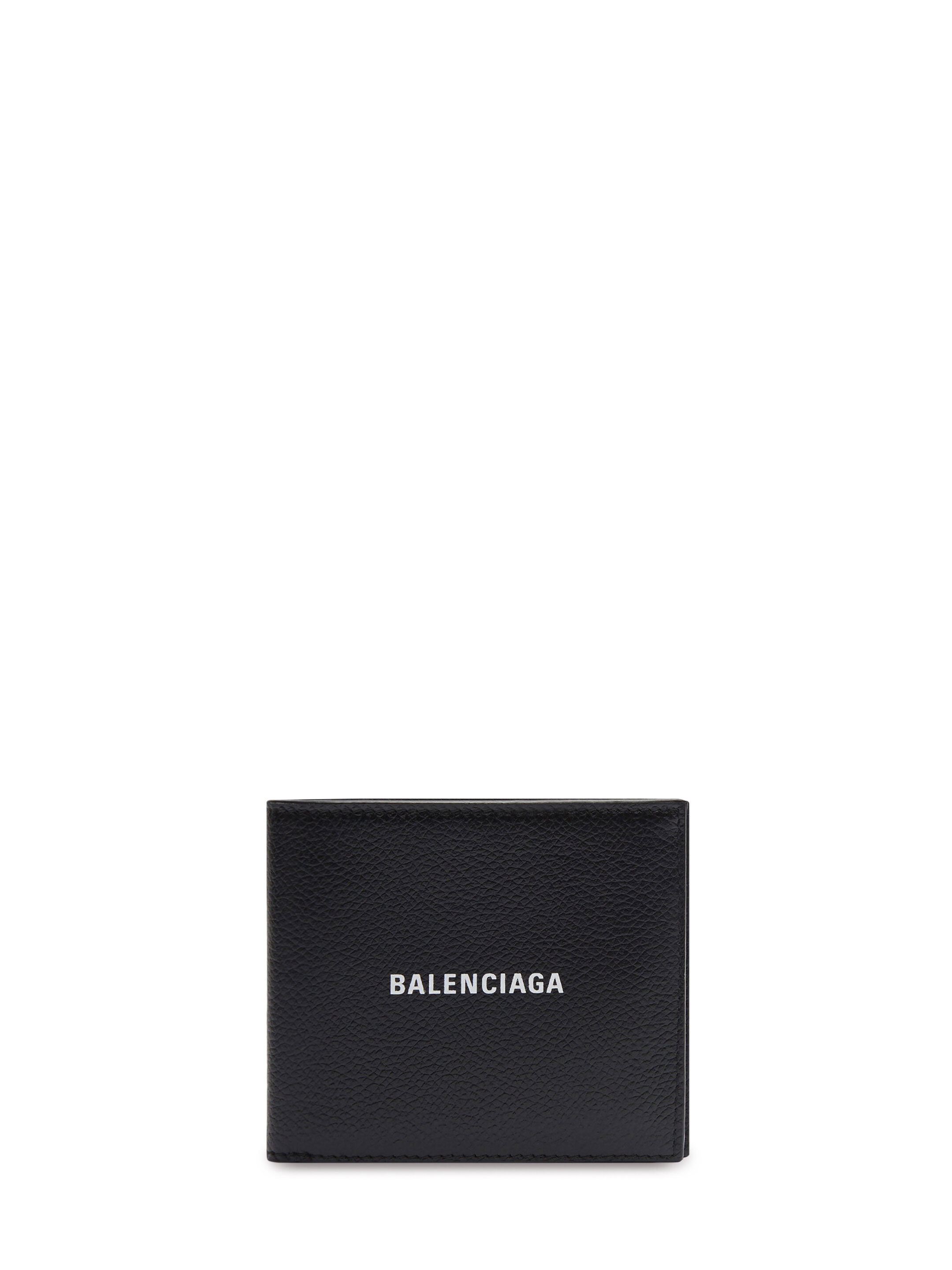 Кошелек Balenciaga Cash Square Folded, черный
