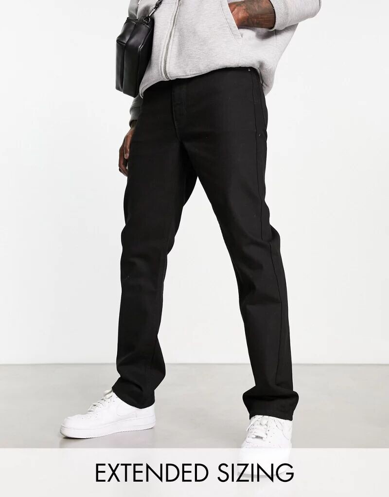 

Черные прямые джинсы ASOS