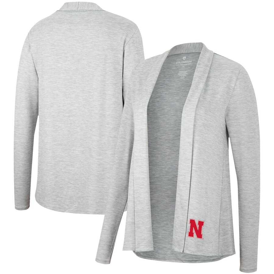 

Кардиган Colosseum Nebraska Huskers, серый