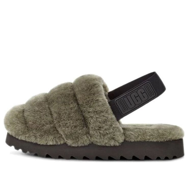 

Сандалии супер пушистые тапочки Ugg, зеленый