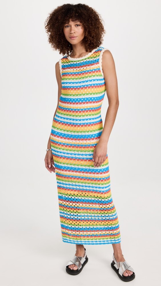 

Платье KITRI Bunty Blue Crochet Knit, синий