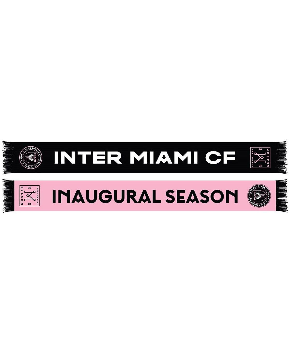 

Мужской и женский шарф первого сезона Inter Miami CF черного и розового цвета Ruffneck Scarves