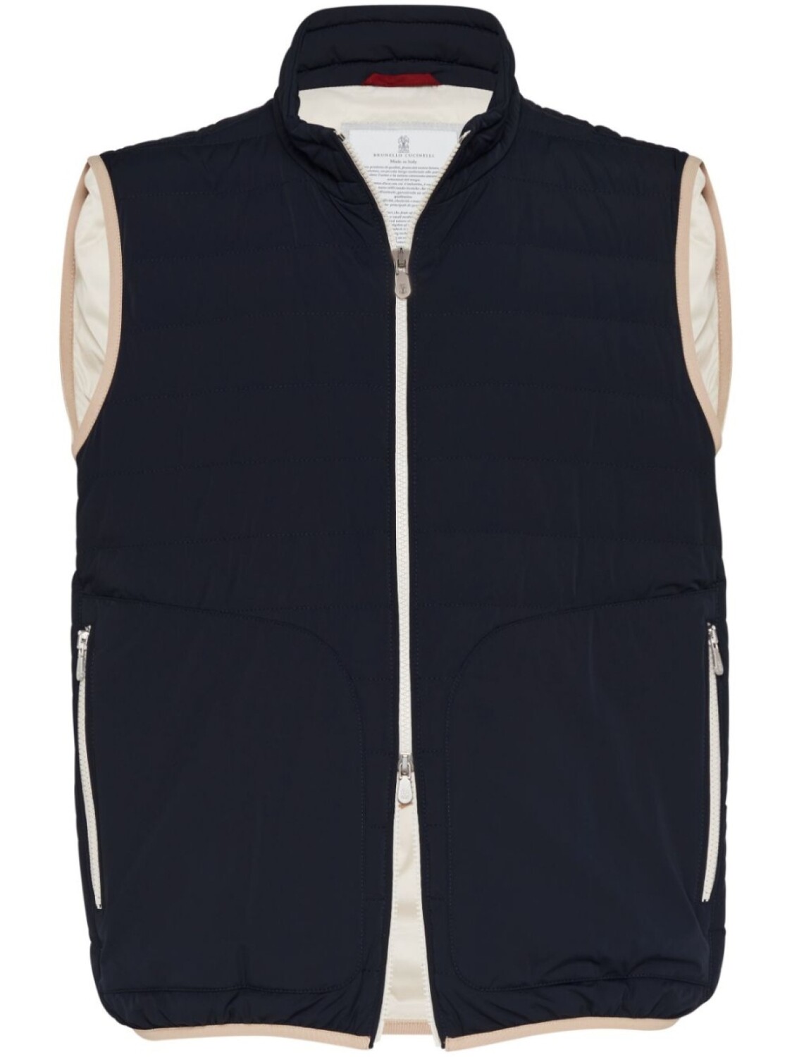 

Brunello Cucinelli дутый жилет, синий