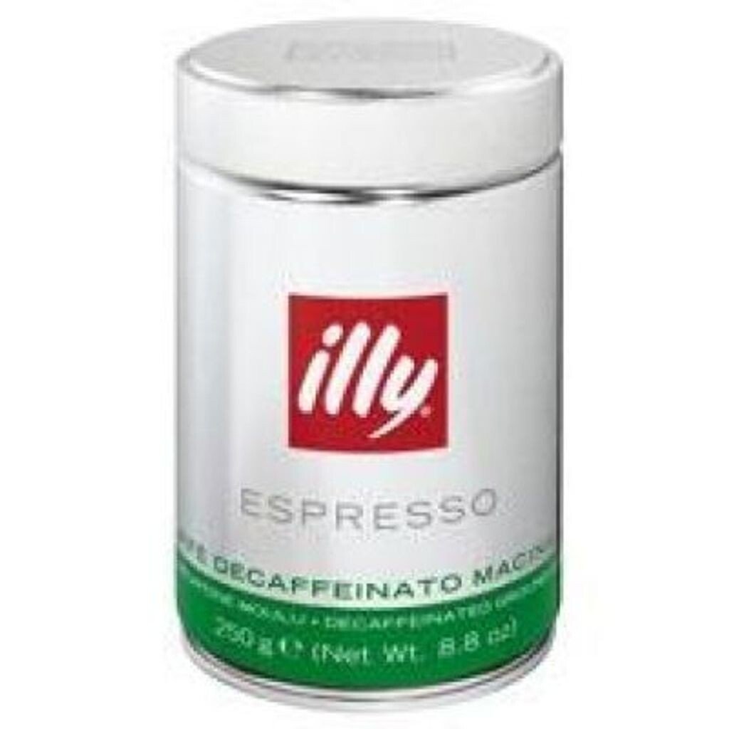 

Молотый эспрессо illy без кофеина, банка 250 г.