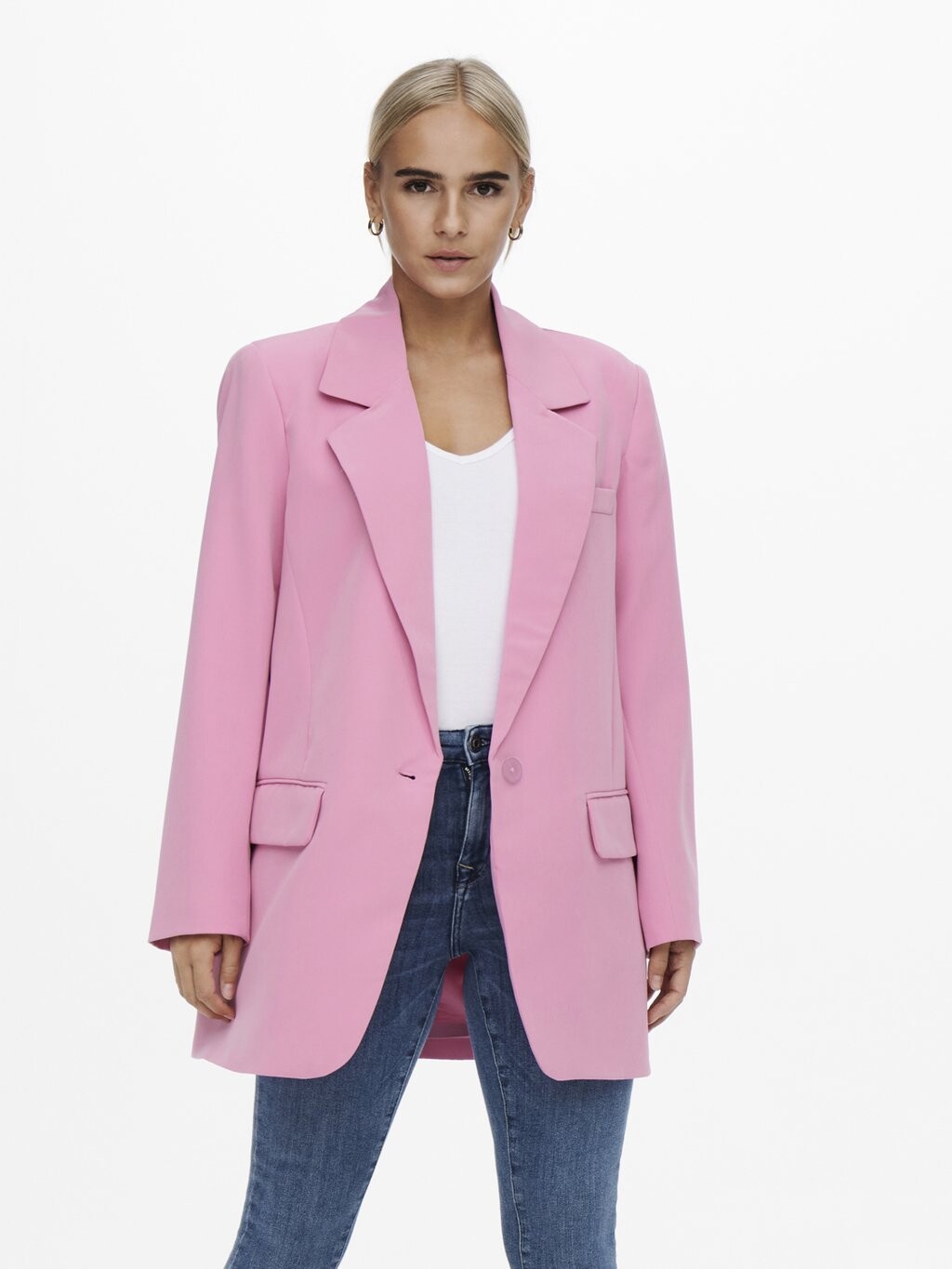 

Короткое пальто ONLY Onllana Blazer, розовая фуксия, Розовый