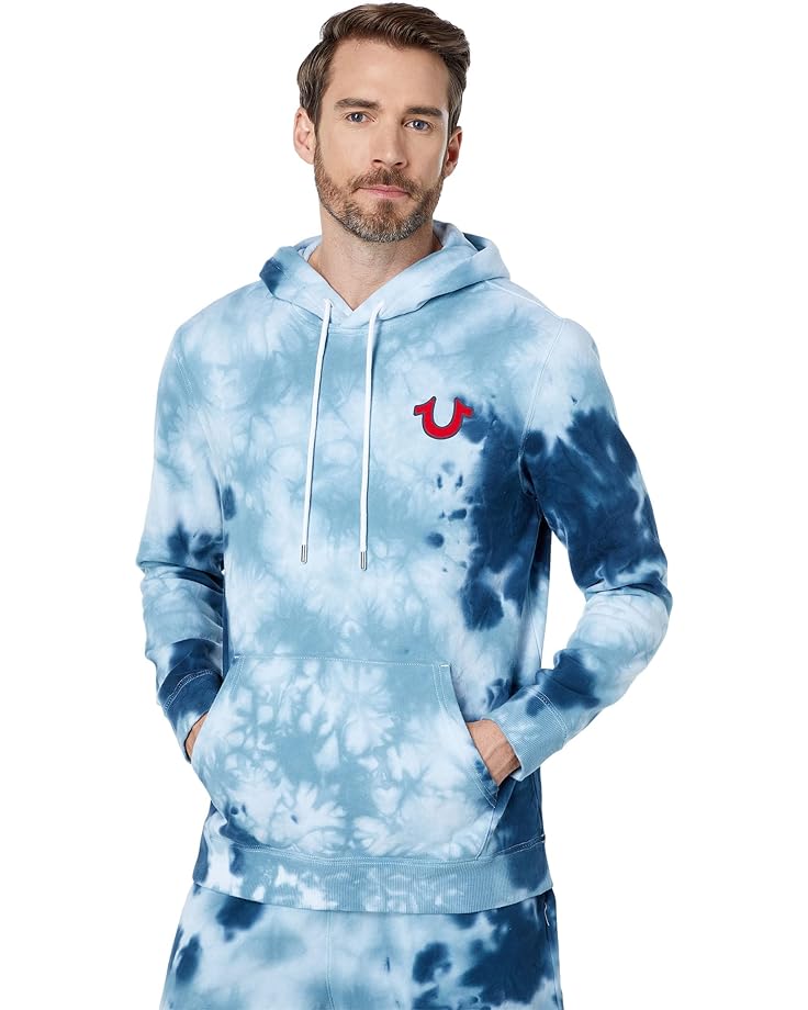 Худи True Religion Tie-Dye Buddha Pullover Hoodie, цвет Ocean Waves худи alternative asher pullover hoodie цвет blue linear tie dye
