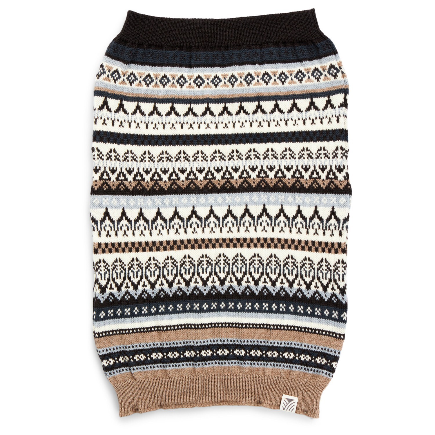 

Шарф Dale Of Norway Utsira Tubular Scarf, цвет Coffee/Dark Grey/Off White