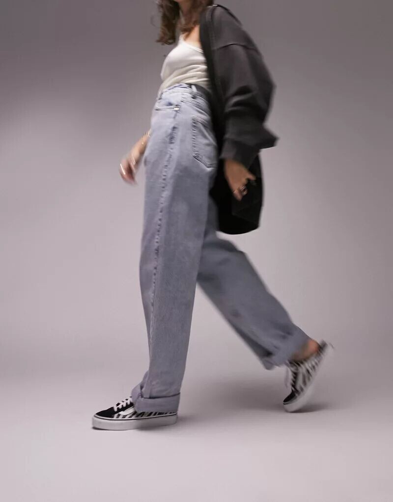 

Выцветшие джинсы оверсайз Topshop Mom