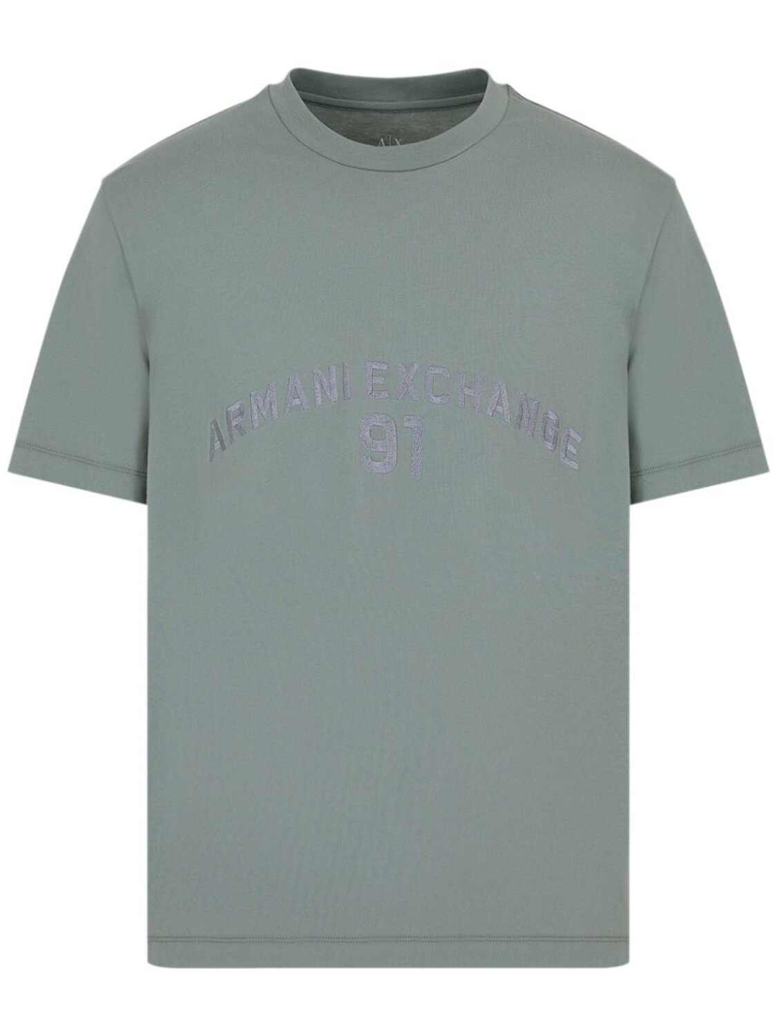 

Armani Exchange футболка с вышитым логотипом, зеленый
