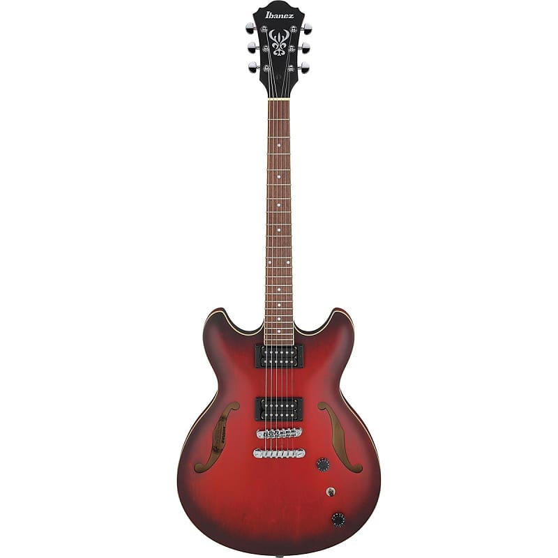 Электрогитара Ibanez AS Artcore Series AS53 Hollow-Body Electric Guitar, Sunburst Red Flat