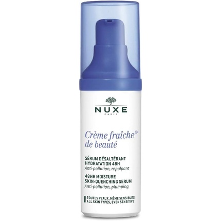 Creme Fraiche De Beaute 48-часовая увлажняющая сыворотка для увлажнения кожи, 30 мл, Nuxe nuxe creme fraiche de beaute moisturising face serum 30ml