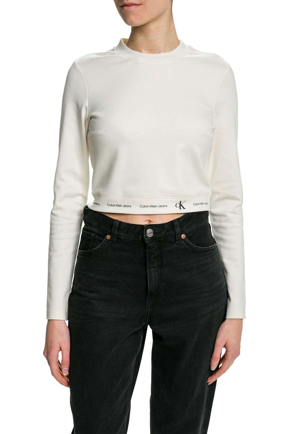 

Лонгслив 'Repeat' кремовый Calvin Klein