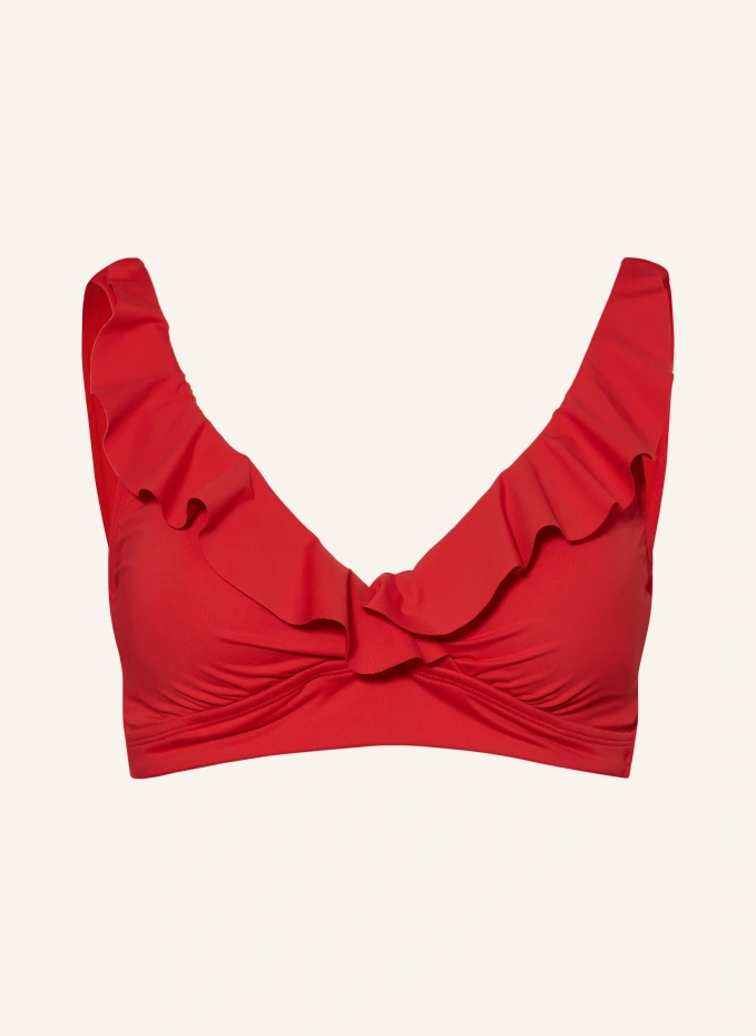 

Верх бикини на косточках beach club solids Lauren Ralph Lauren, красный