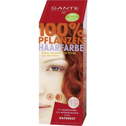 Sante Natural Растительный цвет волос Натуральный красный, Sante Naturkosmetik