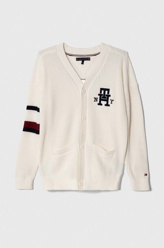 

Детский хлопковый кардиган Tommy Hilfiger, белый