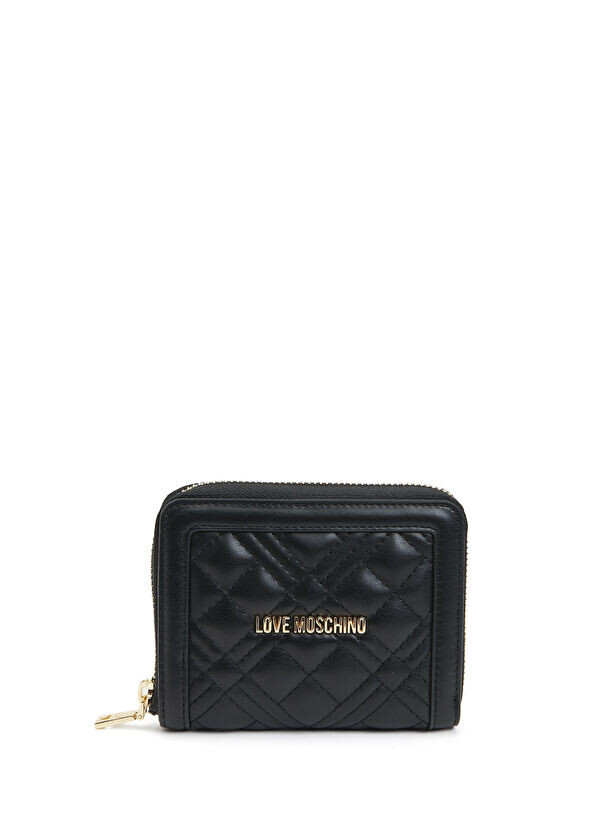 

Стеганый женский кошелек Love Moschino, черный
