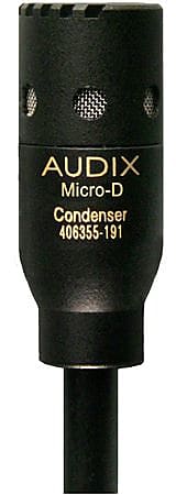 Конденсаторный микрофон Audix Micro-D Mini Clip-On Condenser Drum Mic usb lavalier microphone mini stereo clip on lapel mic condenser for pc computer