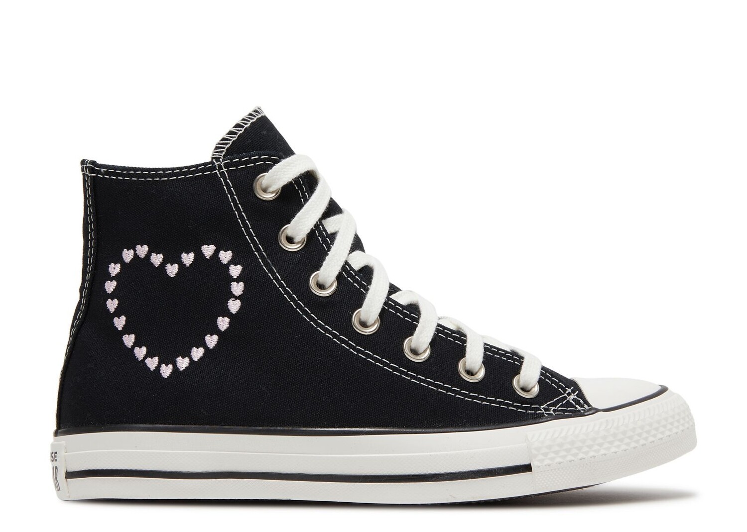 

Кроссовки Converse Wmns Chuck Taylor All Star High 'Embroidered Hearts - Black', черный